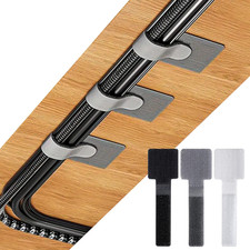 60 Pieces Self-Adhesive Hook and Loop Cable Straps - Perfect for Office and Home