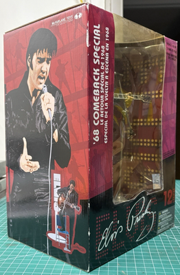 マクファーレントイズ　エルビス・プレスリー　フィギュア McFarlane Toys 1968 Comeback Special Elvis Presley Figure for sale