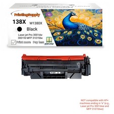 138X W1380X Compatible Toner for HP 138X LaserJet Pro 3001dw 3001fdw MFP 3101