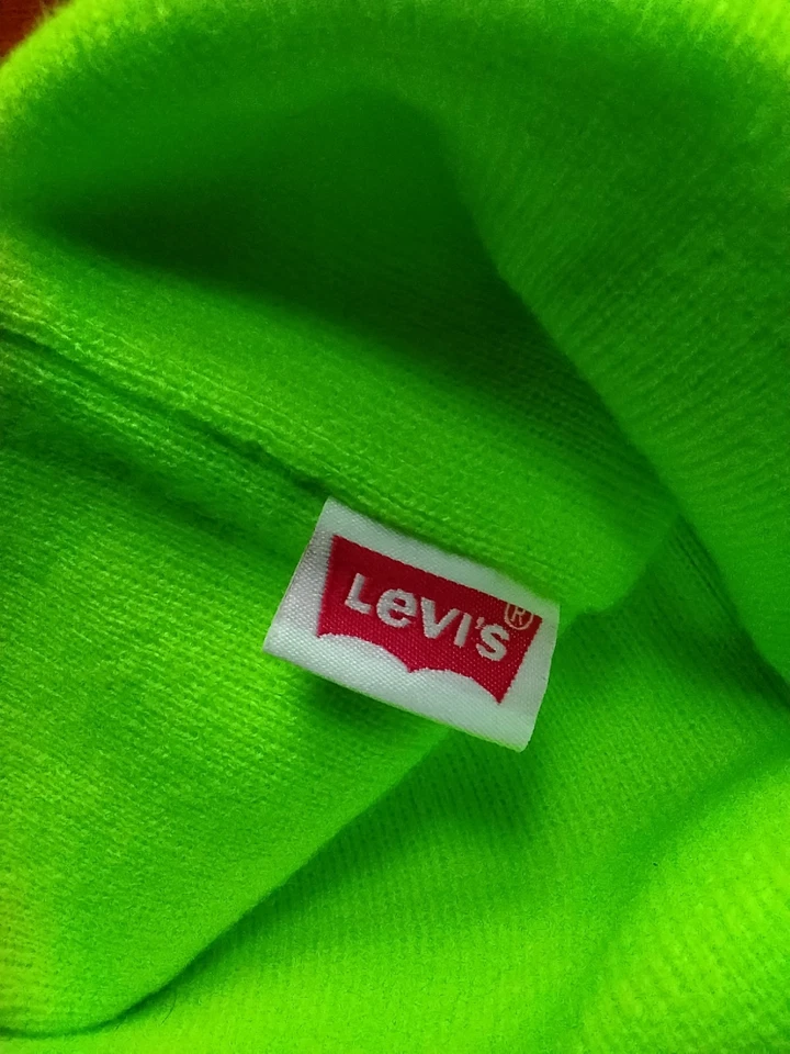 Gorra Levi's Beanie verde neón Foto 3 de 4