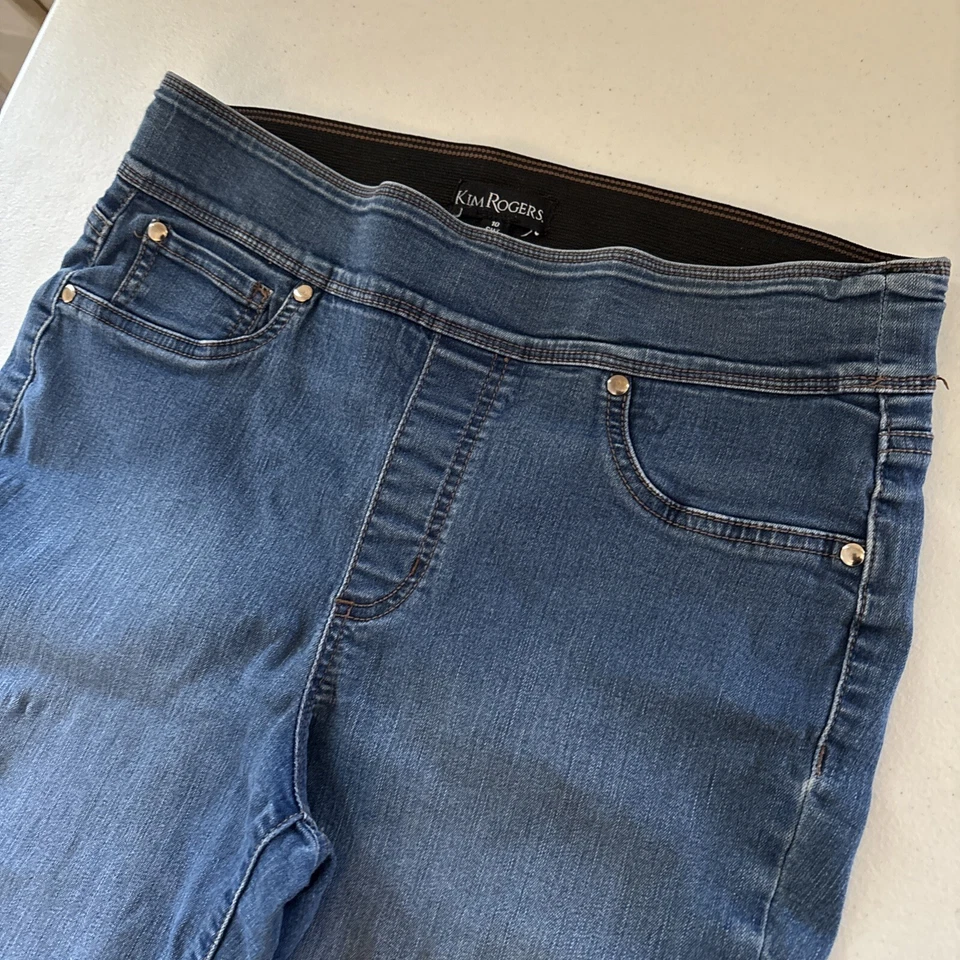 Pantalones de mezclilla para mujer Kim Rogers azul talla 10S SKU # SKU 000010 Foto 2 de 4