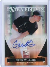 2011 Elite Extra Edition Corey Williams Twins Franchise Futures Auto #635/940!