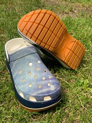 Crocs Denim Mega Crush Cruella Clog 37-38 EUR, W5/M4 UK | eBay