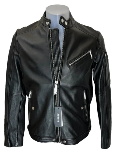 BNWT Superb Diesel L-CASE-KA A00270 0JAYE Leather jacker RRP £899 size Small - product listing photo