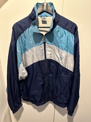 Puma Jacke Windbreaker Size L-XL Retro Vintage Trainingsjacke Track JACKET Puma