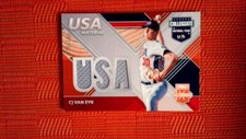 2020 Panini Elite Extra Baseball USA Baseball Material #USAM-CV CJ Van Eyk