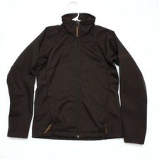 Columbia Softshell Jacket Women's Sz S Zip Pockets Brown Full Zip