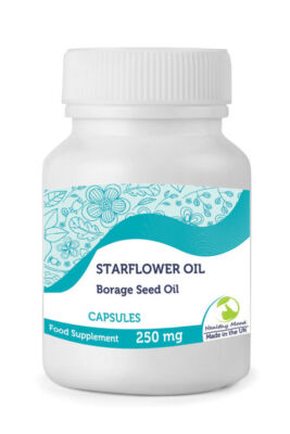 STERNENBLUMENÖL Borretschsamen 250mg GLA 30/60/90/120/180/250 Kapseln