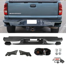 Rear Bumper w/Corner Steps For 1999-2006 Chevrolet Silverado GMC Sierra 1500