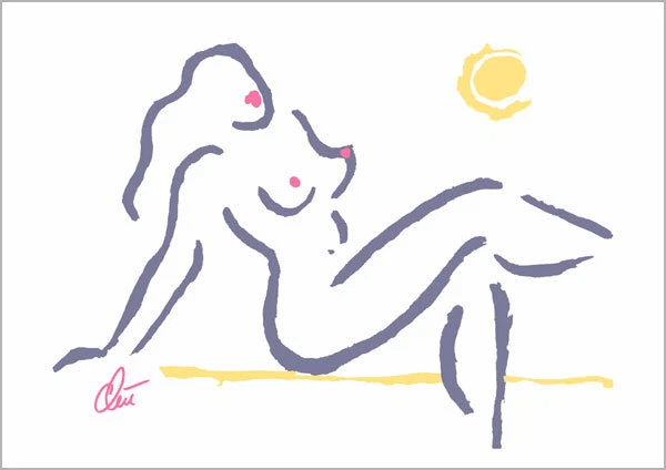 JACQUELINE DITT - Hot Girl - past.A3 sign.ltd.Original Druck Grafik Akt  Pin Up - Bild 2 von 3