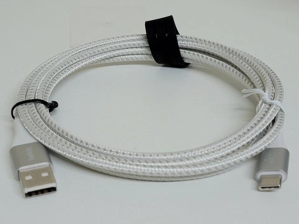 Belkin Boost Charge Braided USB-C Charging Cable 6.6FT - White - Image 4 of 4