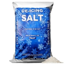 White De-Icing Rock Salt / Grit for Snow & Ice on Driveways, Paths & Pavements
