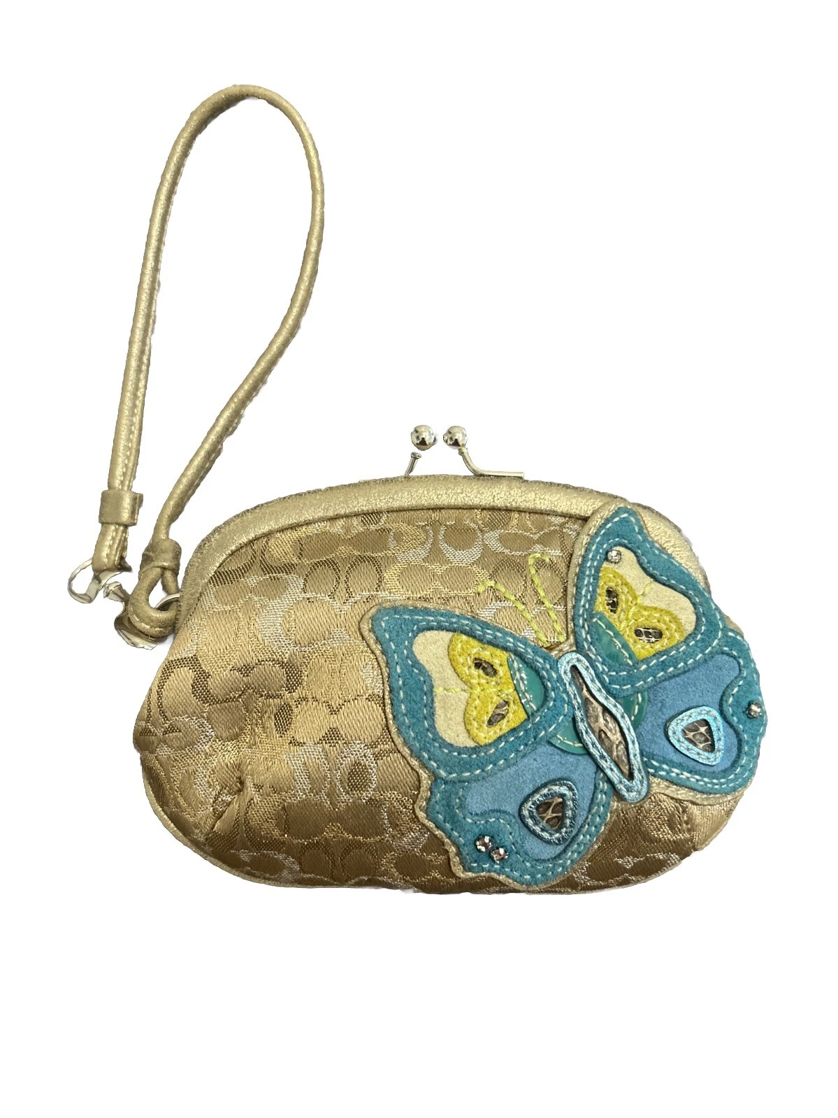 Coach Portafoglio Portamonete Vintage Edizione Limitata Y2K Farfalla