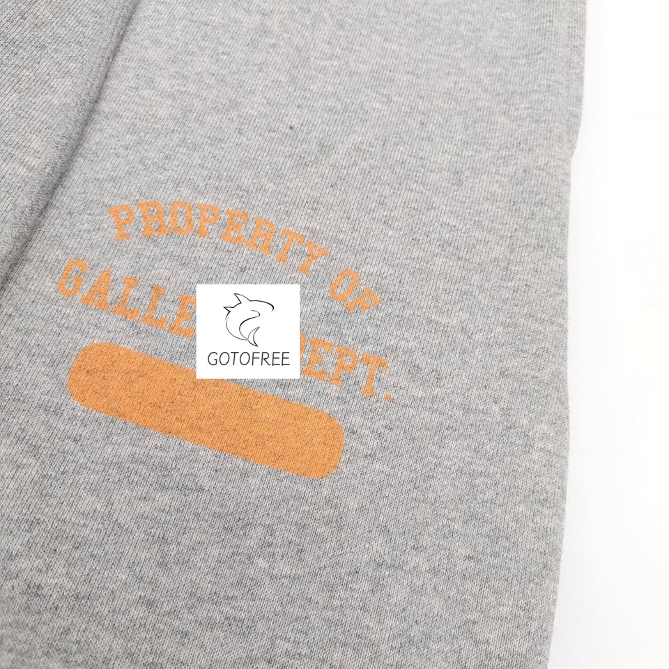 GOTOFREE GRAY COTTON SWEATPANTS LOOSE ACTIVEWEAR CASUAL SPORTS PANTS TROUSERS - Image 3 of 4