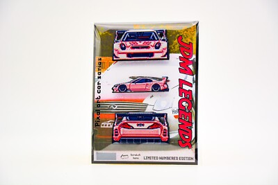 Pin set of 3 Infiniti G35 Racing prototype, pixel art limited edition 1 of 5