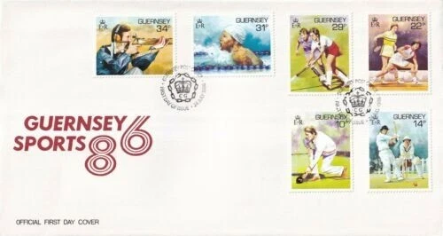 Guernsey 1986 Sports FDC special cancel Unaddressed VGC
