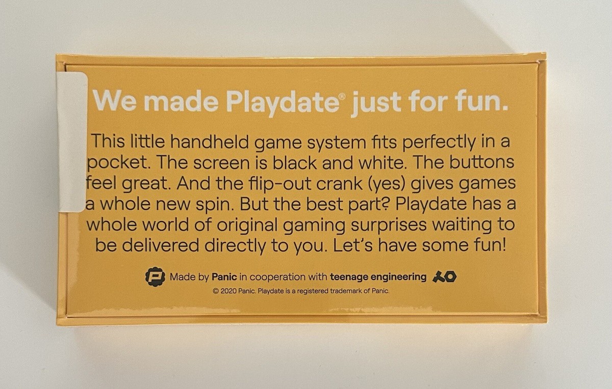 Playdate カバー付き Panic 🍕Playdate Pizza Box Case by Panic (2023) – Brand New