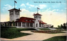 Vintage Postcard Shelter House Pavilion Swope Park Kansas City Missouri MO  X719