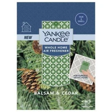 Yankee Candle Balsam & Cedar Scent Whole House Furnace Filter Pad Air Freshener
