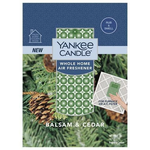 Yankee Candle Balsam & Cedar Scent Whole House Furnace Filter Pad Air Freshener