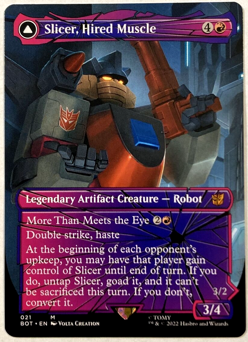 MTG Slicer, Hired Muscle *SHATTERED GLASS* Transformers 021 NM | eBay