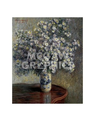 Asters 1880, Claude Monet, Wall Decor Art Print  14'' x 11''       1253