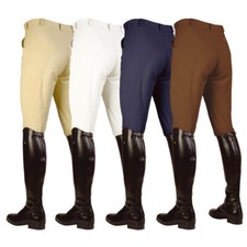 MARK TODD NELSON PLEATED FAUX LEATHER SEAT GENTS/MENS HORSE RIDING BREECHES