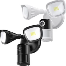 ieGeek Floodlight Camera Outdoor 2K Wired Home Smart Security Flood Light Siren