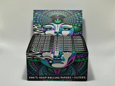 EZPZ King Size 100% HEMP Natural Rolling Papers, 22 Packs Box