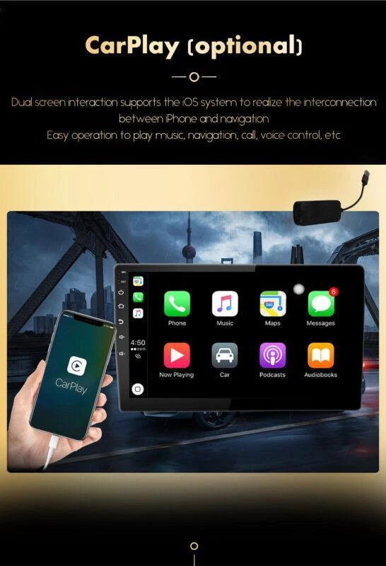 Fit For Kia Forte 2008-2012 9" Android 10.1 Car Stereo Radio GPS Navi Carplay - Image 4 of 4