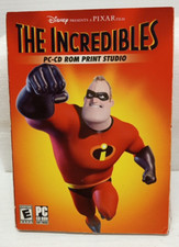 The Incredibles PC-CD Rom Print Studio Walt Disney Pixar Computer Software