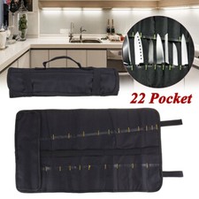 22 Slots Chef Knife Bag Roll Bag Holds 10 Knives