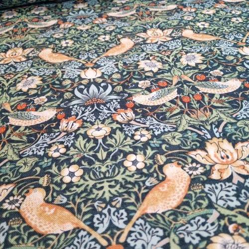 Strawberry Thief William Morris Autumn Cotton Fabric 110cm wide Per Half Metre - Picture 89 of 119