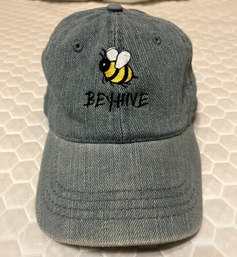 Embroidered Beyonce Beyhive Bee Light Blue Denim Dad Hat Cap Snapback ...