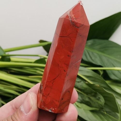 1pcs Natural Red jasper Obelisk Quartz Crystal Point Wand Reiki healing 20g+ - Picture 9 of 9