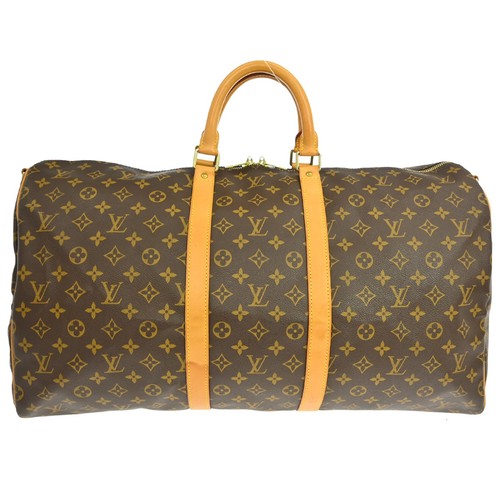BUYIT03 LOUIS VUITTON KEEPALL BANDOULIERE 55 BAG MONOGRAM M41414 MB0043 RQ02753