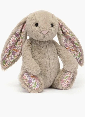 NWT Jellycat Blossom Beige Bunny 'Petal' Medium Authentic - Picture 2 of 2