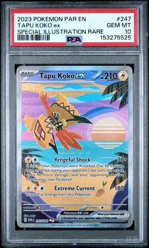 2023 Pokemon Paradox Rift Special Illustration Rare Tapu Koko Ex #247 PSA 10