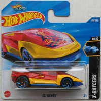 Hot Wheels El Viento Gelb/Rot Transparent/Blau Neu/Ovp Hw Auto Mattel Rennwagen