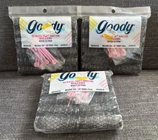 VTG Lot 3 Goody Ball Tip Brush Rollers 12 Count W/ 12 Pink Pins Medium 1989 NOS