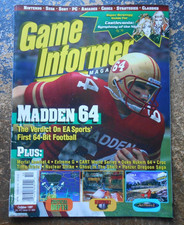 GAME INFORMER MAGAZINE OCTOBER 1997 VOL VII ISSUE 10 #54 MADDEN 64 GOOD COND.