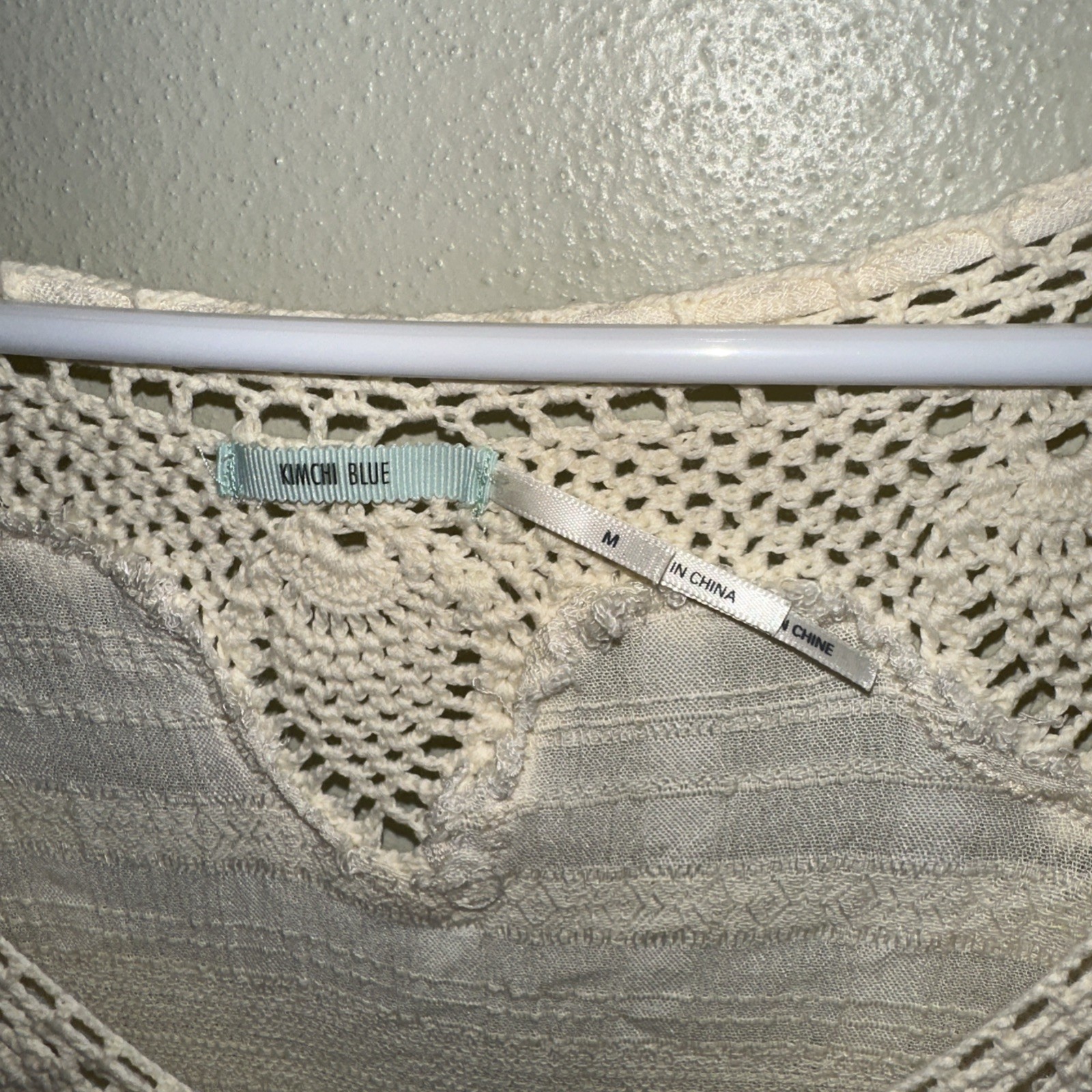Kimchi Blue Sheer Beige Gauze Like Long Swimsuit … - image 5