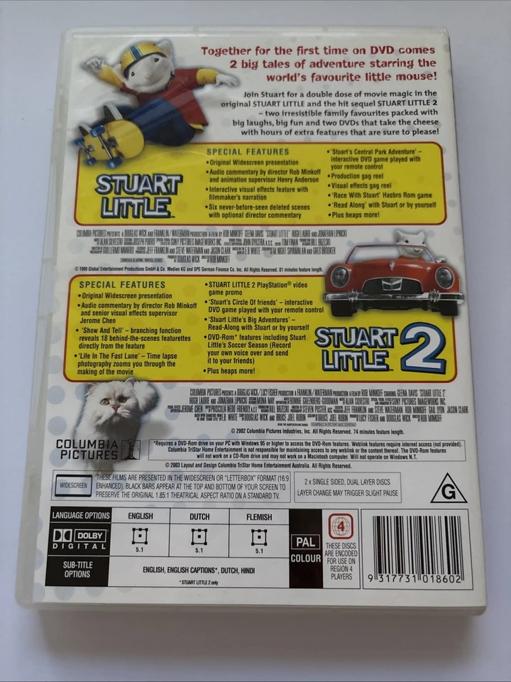 Stuart Little / Stuart Little 02 | Encore (DVD, 1999) GC DISC ONLY - image 2 of 2