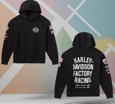 Harley Davidson Factory Racing Team Pullover Hoodie Large, Designer