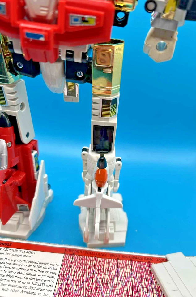 Transformers G1 Superion Near Complete Vintage Aerialbots Silverbolt Hasbro - Image 4 of 4