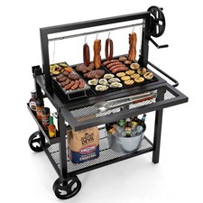 Santa Maria Style BBQ Grill For Charcoal Wood...