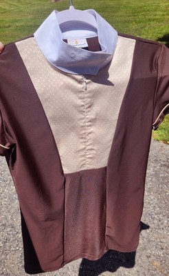 Lotus Romeo, NEW, show shirt, brown small $150