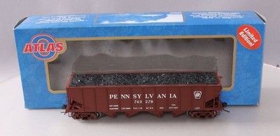 Atlas 7777-4 O Scale PRR [Shadow Keystone] H21a Hopper Car #743278 (2-Rail) MT