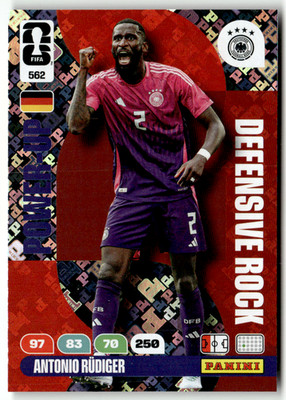 Panini FIFA World Cup Adrenalyn 2026 562 Antonio Rüdiger Defensive Rock Power-Up