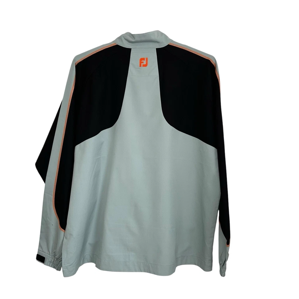 FootJoy Hombres Manga Corta Deportiva Viento 1/2 Cremallera Golf Pullover 2XL Gris Negro Foto 2 de 4